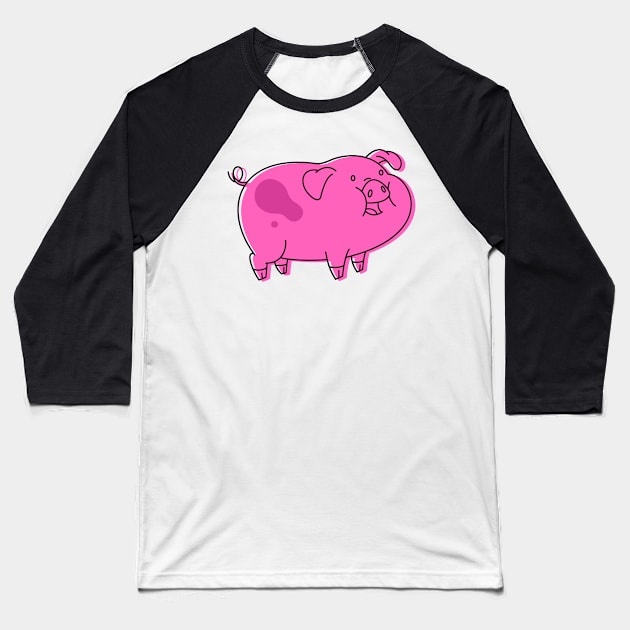 Waddles Baseball T-Shirt by Hounds_of_Tindalos